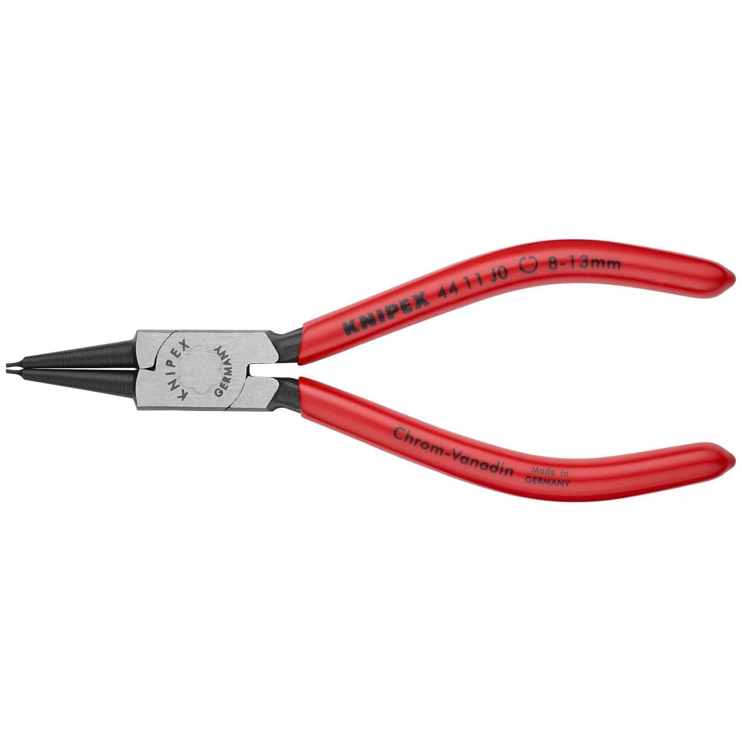 Knipex 44 11 J0 Internal Snap Ring Pliers-Forged Tips