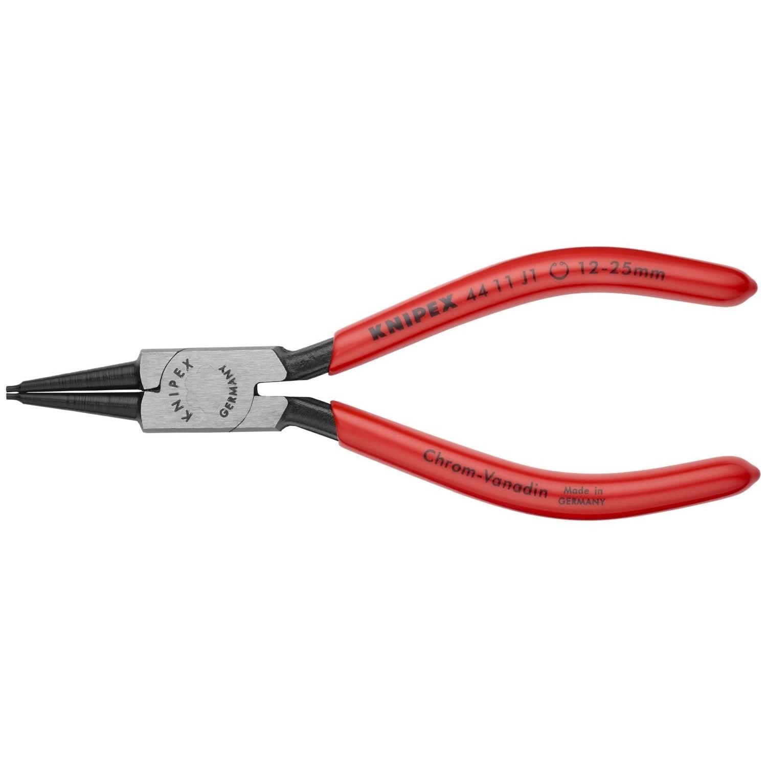 Knipex 44 11 J1 Internal Snap Ring Pliers-Forged Tips