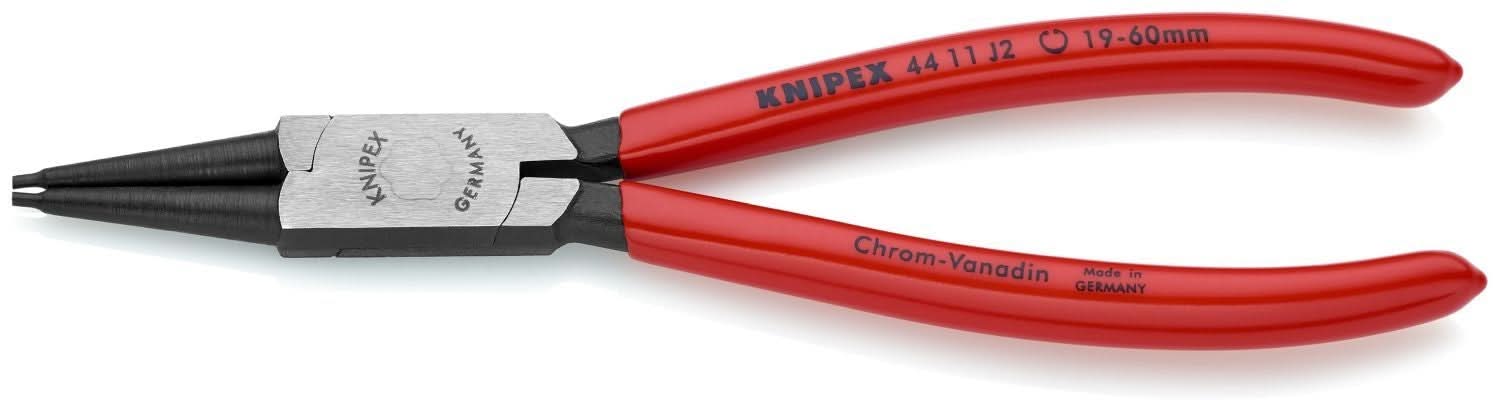 Knipex 44 11 J2 Internal Snap Ring Pliers-Forged Tips