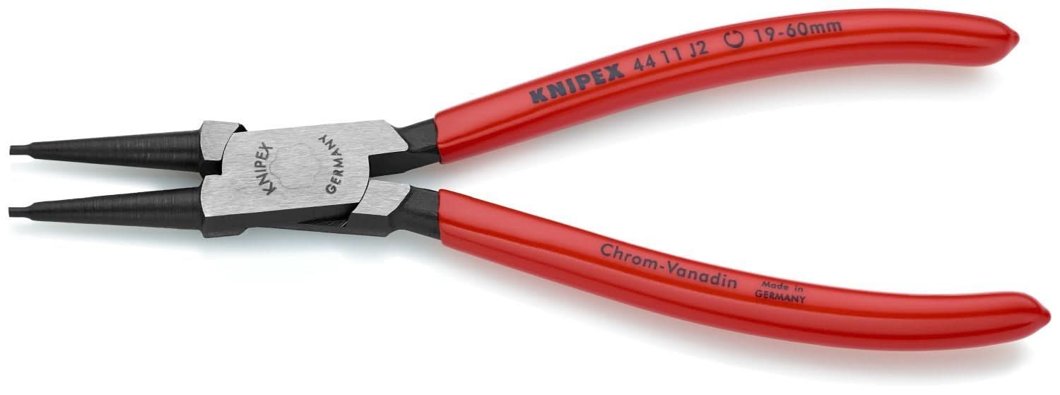 Knipex 44 11 J2 Internal Snap Ring Pliers-Forged Tips