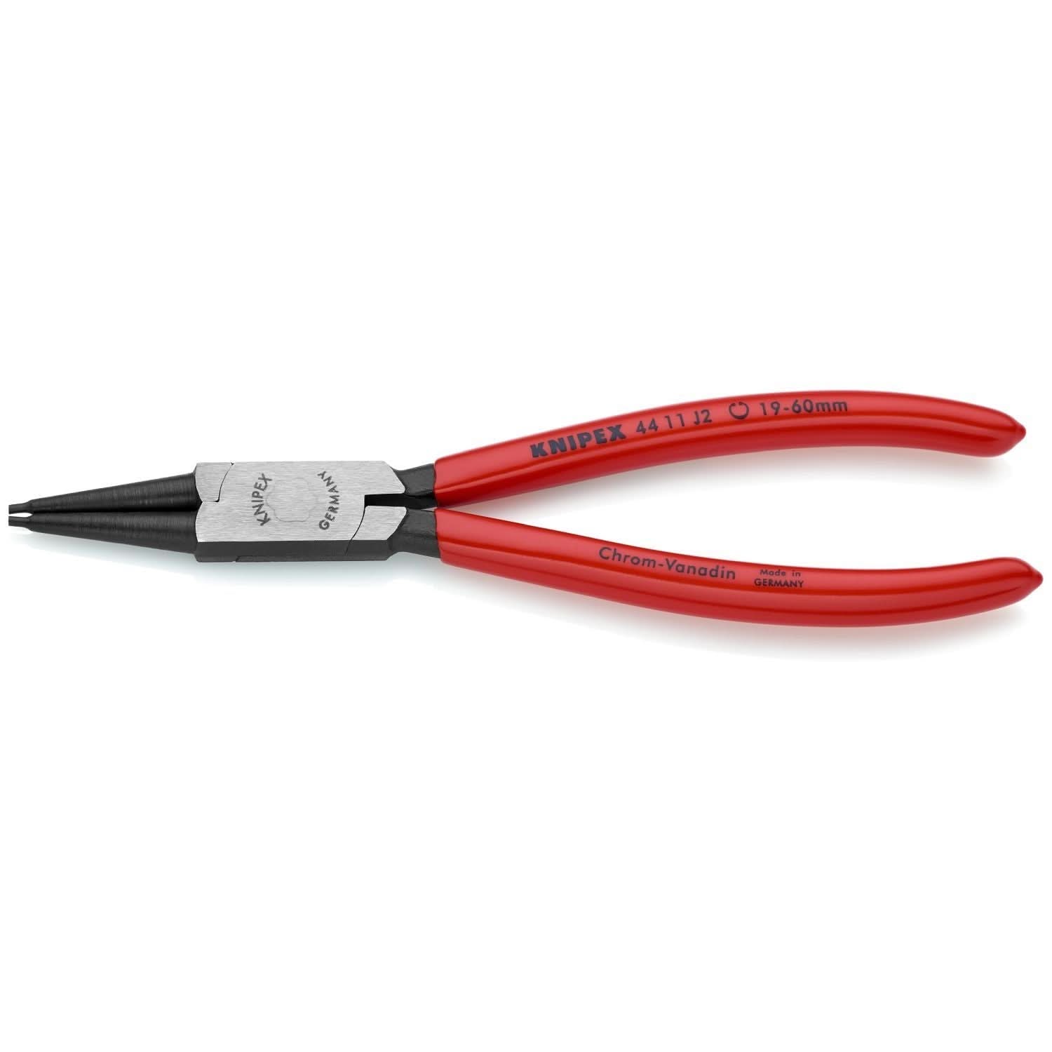 Knipex 44 11 J4 Internal Snap Ring Pliers-Forged Tips