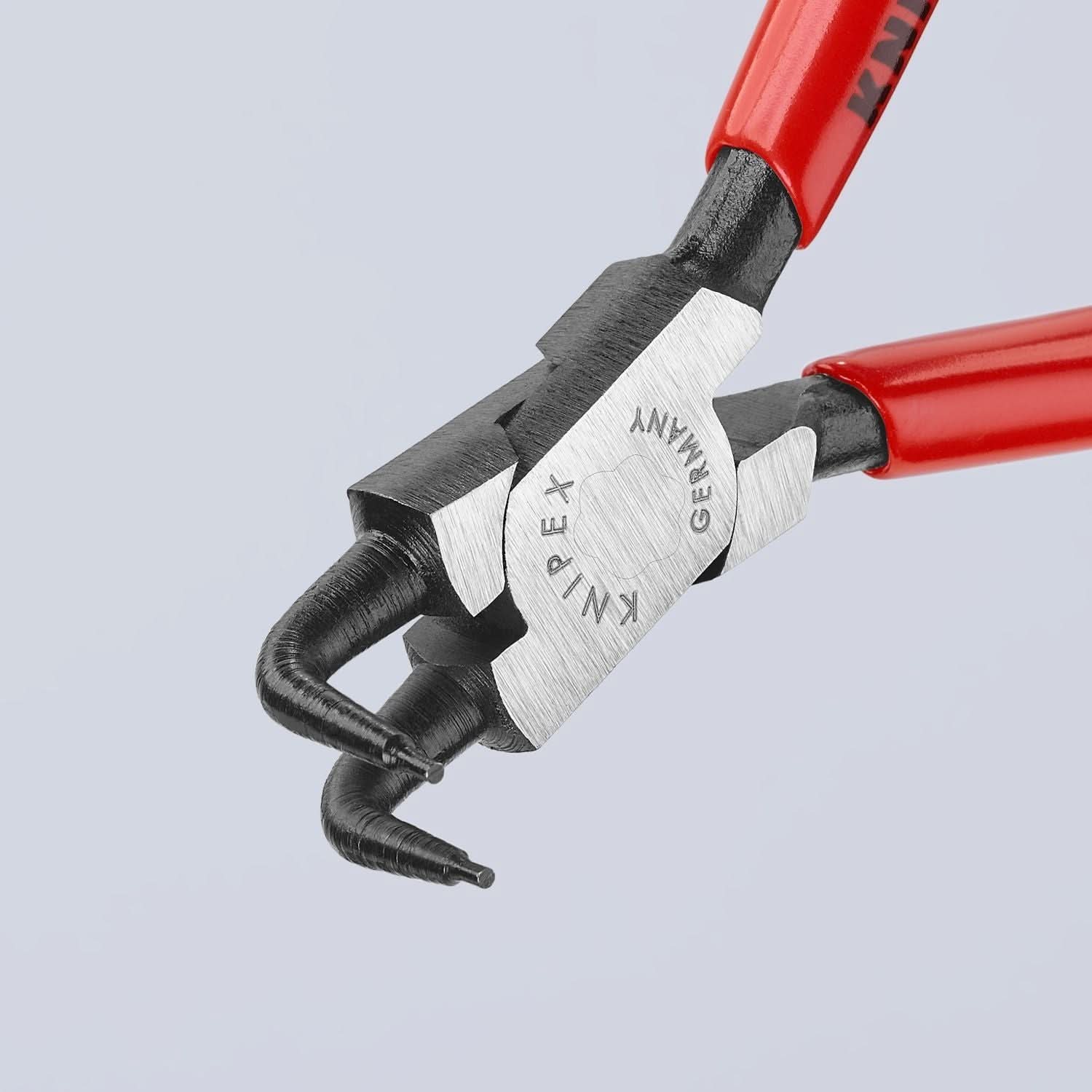 Knipex 44 21 J11 Internal 90&deg; Angled Snap Ring Pliers-Forged Tips