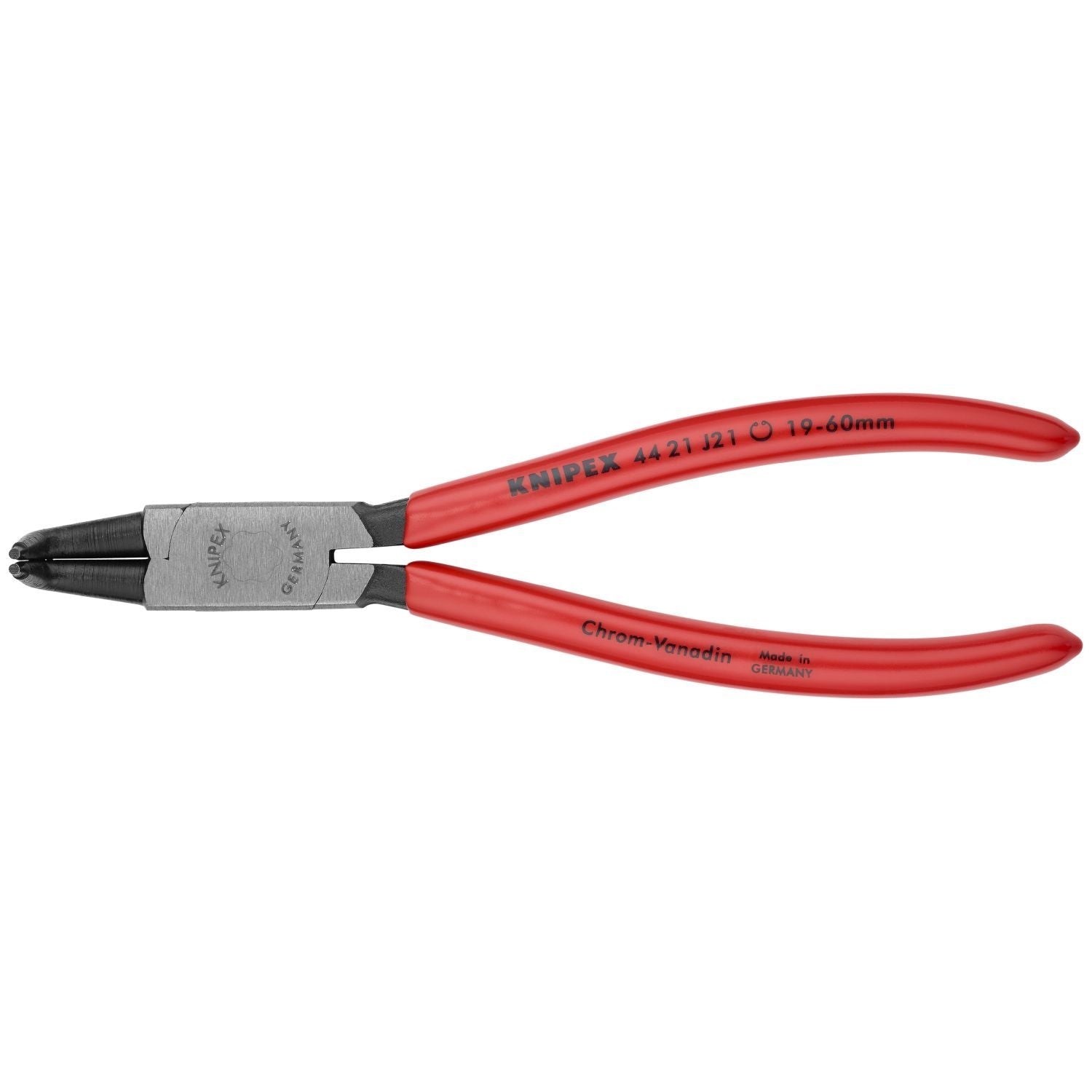 Knipex 44 21 J21 Internal 90&deg; Angled Snap Ring Pliers-Forged Tips