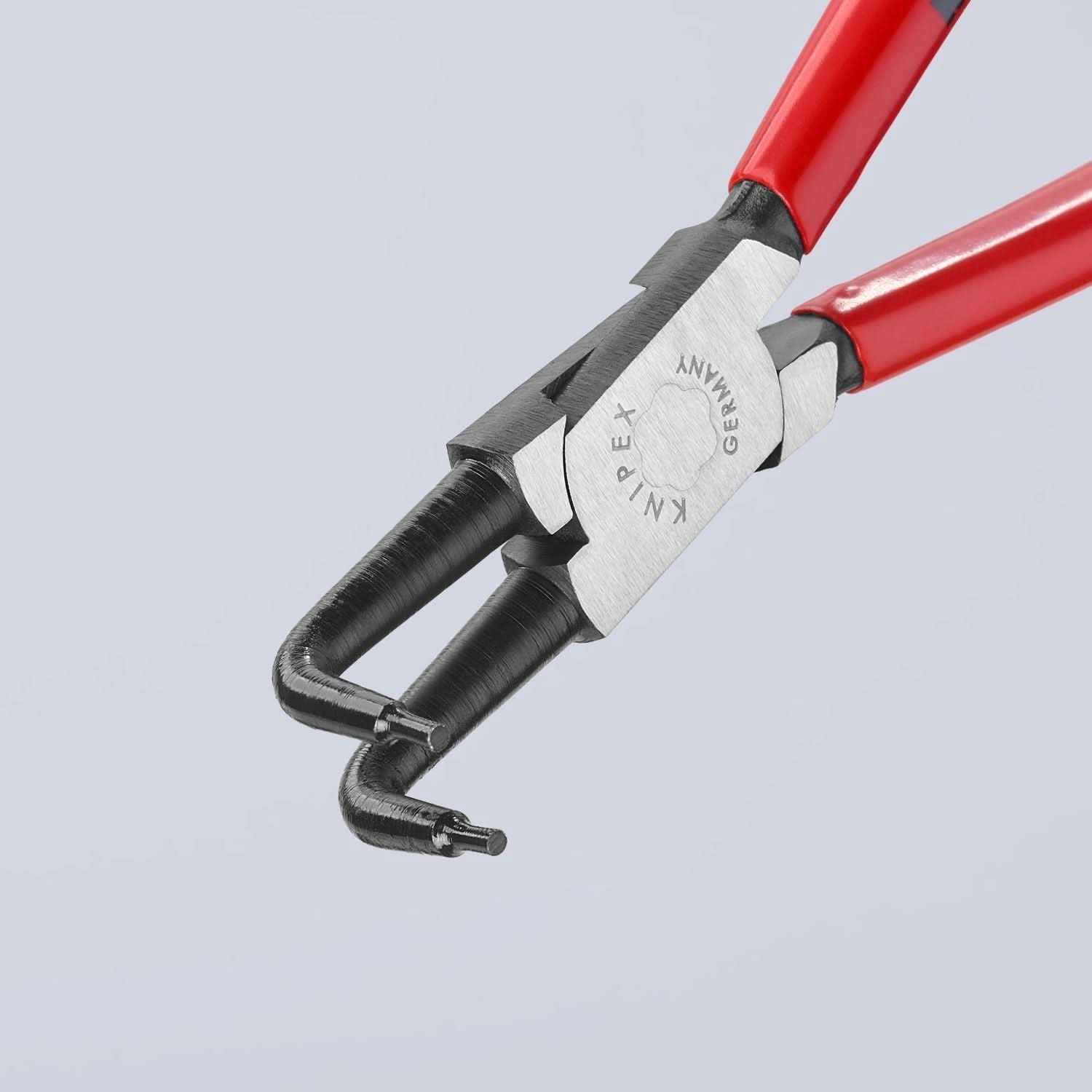 Knipex 44 21 J31 Internal 90&deg; Angled Snap Ring Pliers-Forged Tips