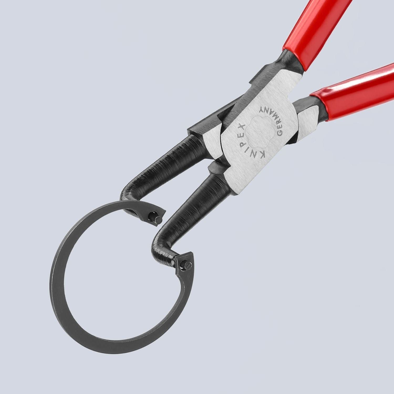 Knipex 44 21 J31 Internal 90&deg; Angled Snap Ring Pliers-Forged Tips