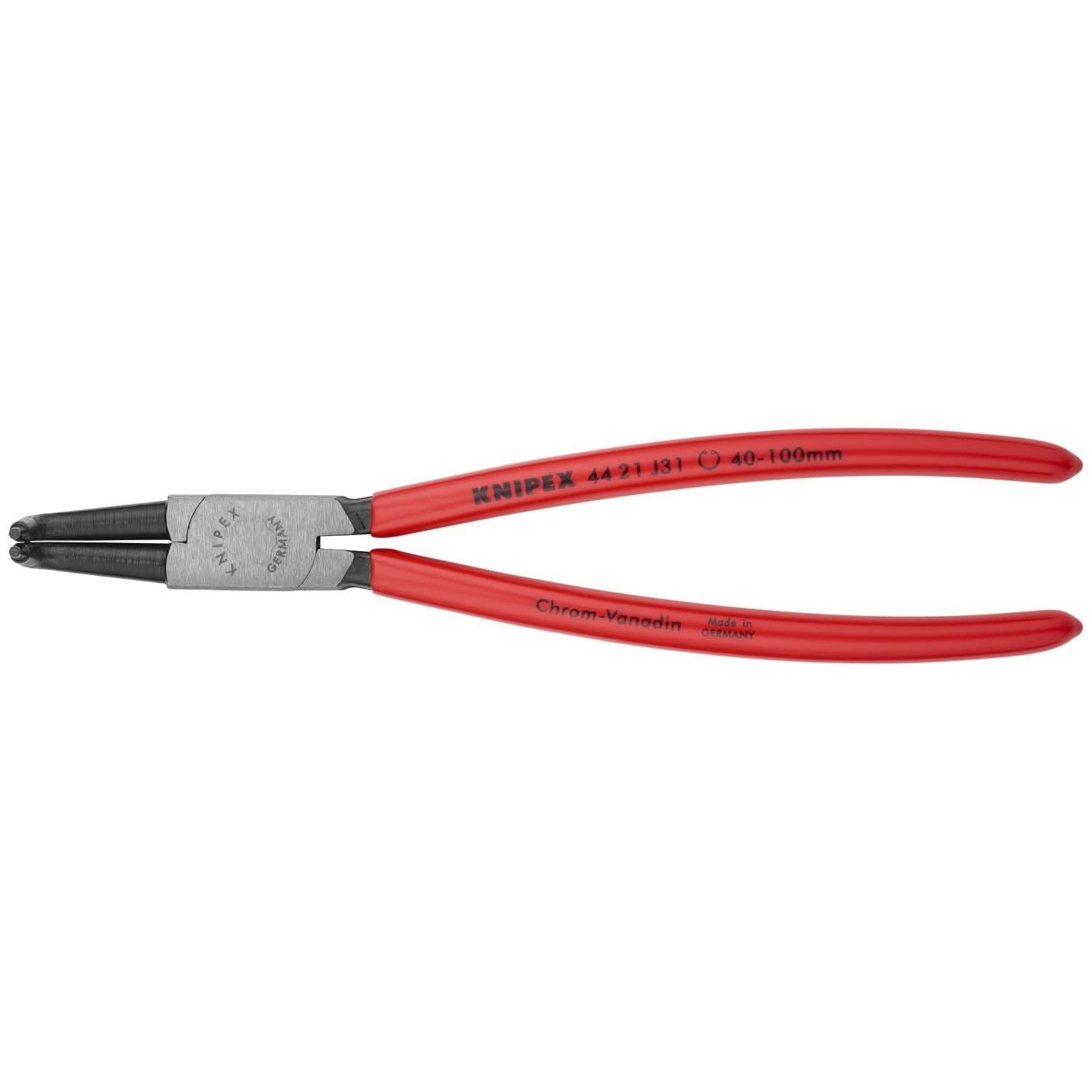 Knipex 44 21 J31 Internal 90&deg; Angled Snap Ring Pliers-Forged Tips