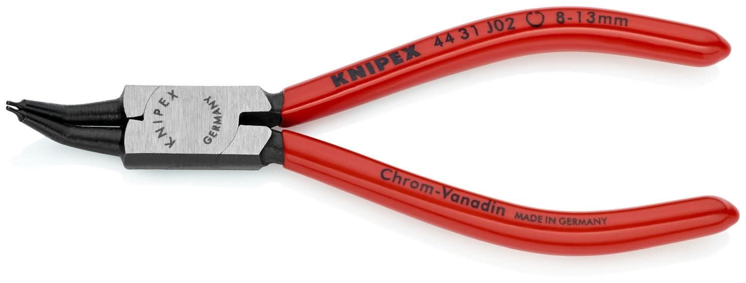 Knipex 44 31 J02 Internal 45&deg; Angled Snap Ring Pliers-Forged Tips