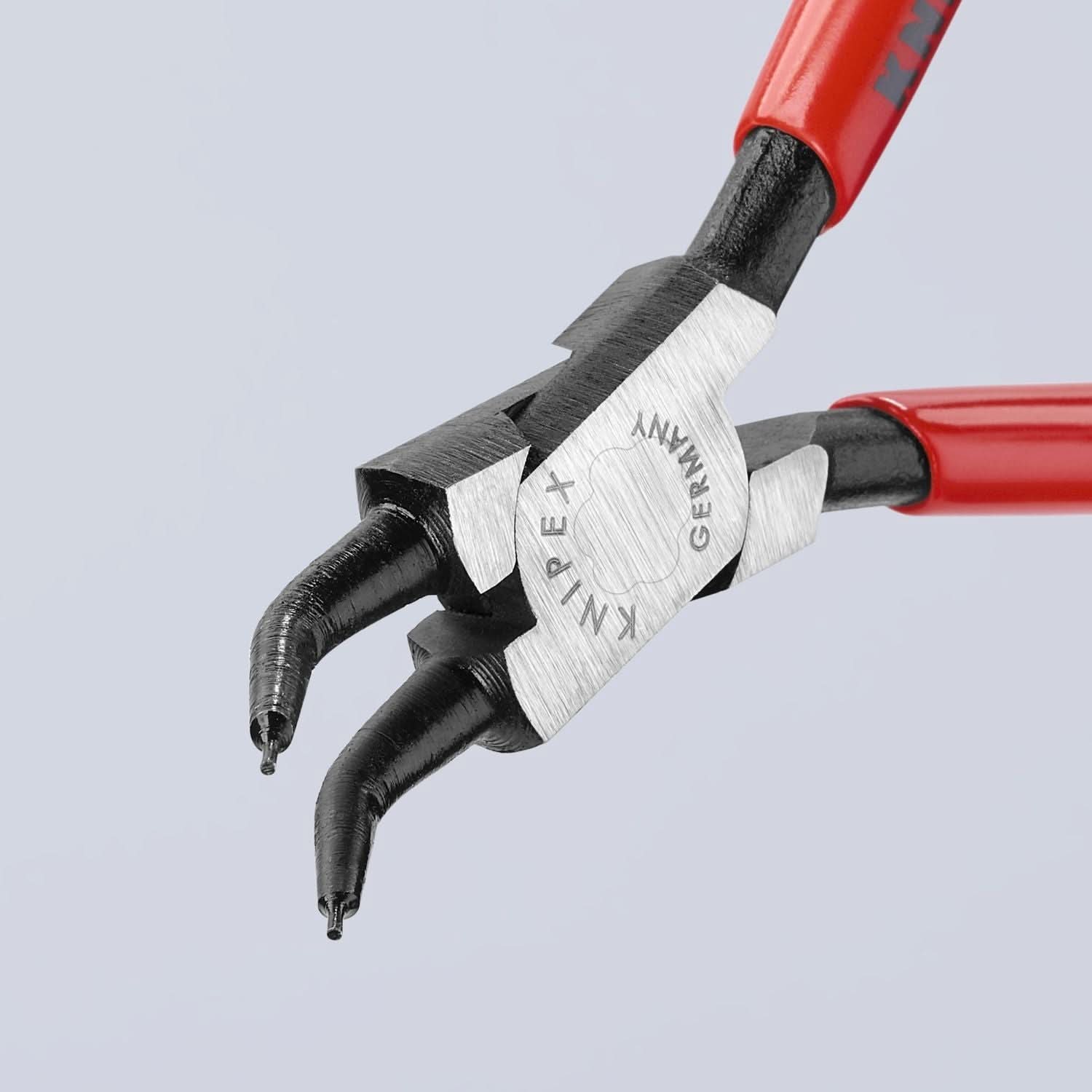 Knipex 44 31 J02 Internal 45&deg; Angled Snap Ring Pliers-Forged Tips