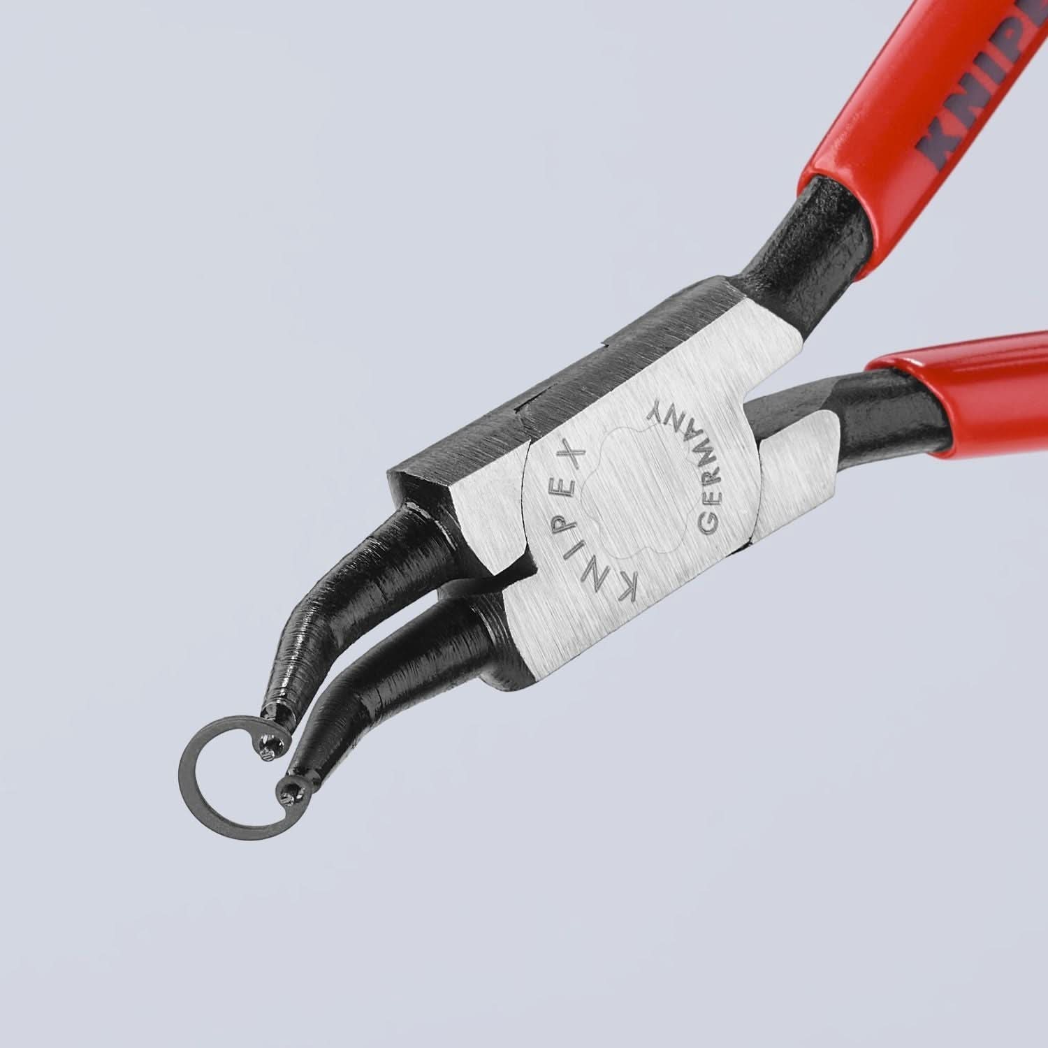 Knipex 44 31 J02 Internal 45&deg; Angled Snap Ring Pliers-Forged Tips