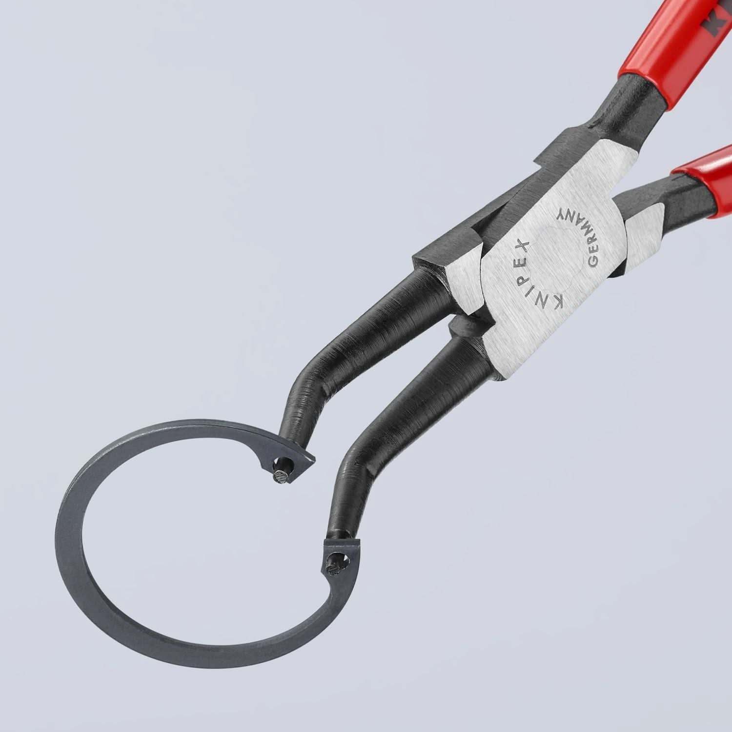 Knipex 44 31 J32 Internal 45&deg; Angled Snap Ring Pliers-Forged Tips