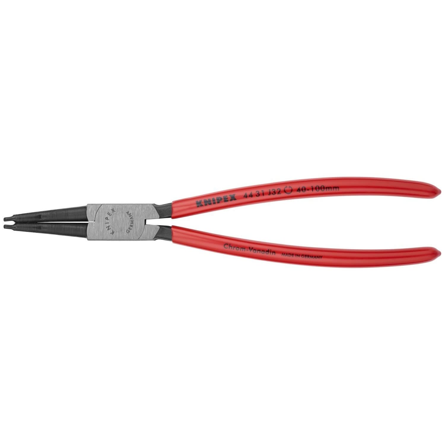 Knipex 44 31 J32 Internal 45&deg; Angled Snap Ring Pliers-Forged Tips
