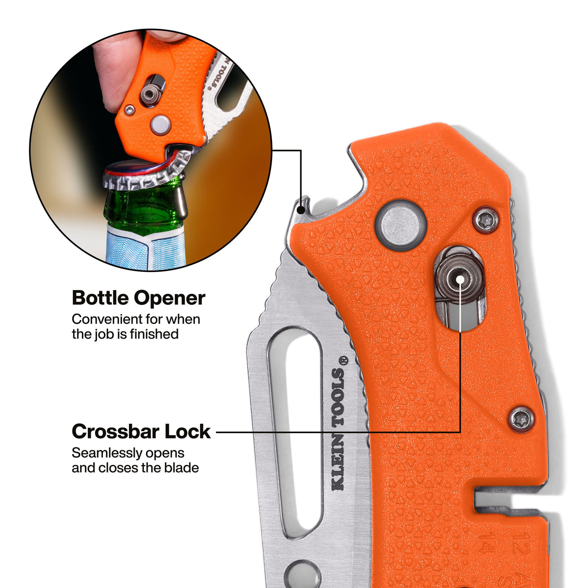 Klein 44056D electrician's pocket knife feature detail