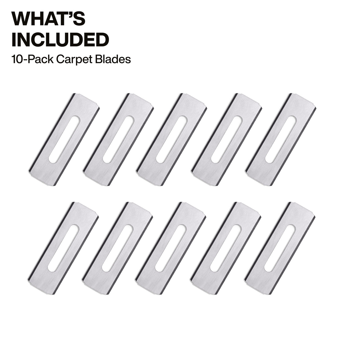 Klein Tools 44128 round-corner carpet blade design for clean cuts without snagging carpet