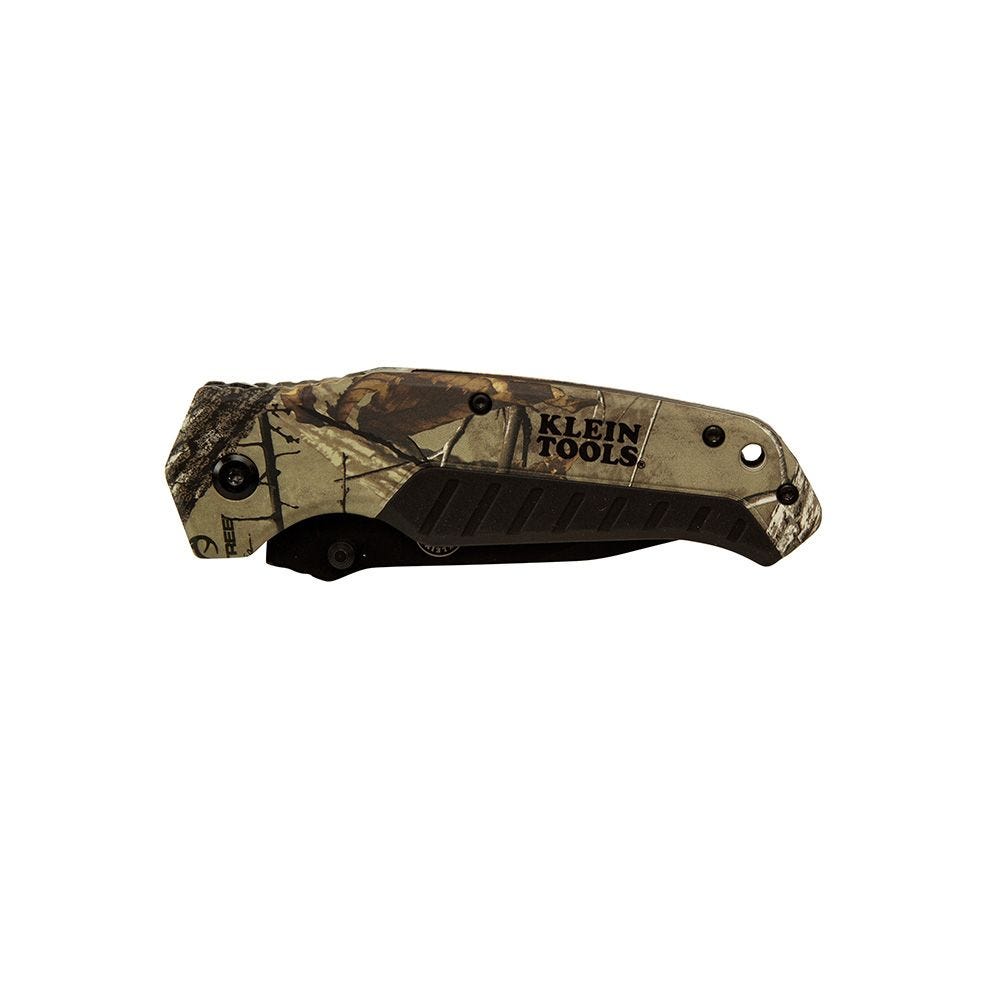 Klein Tools 44222 Pocket Knife, REALTREE XTRA Camo, Tanto Blade
