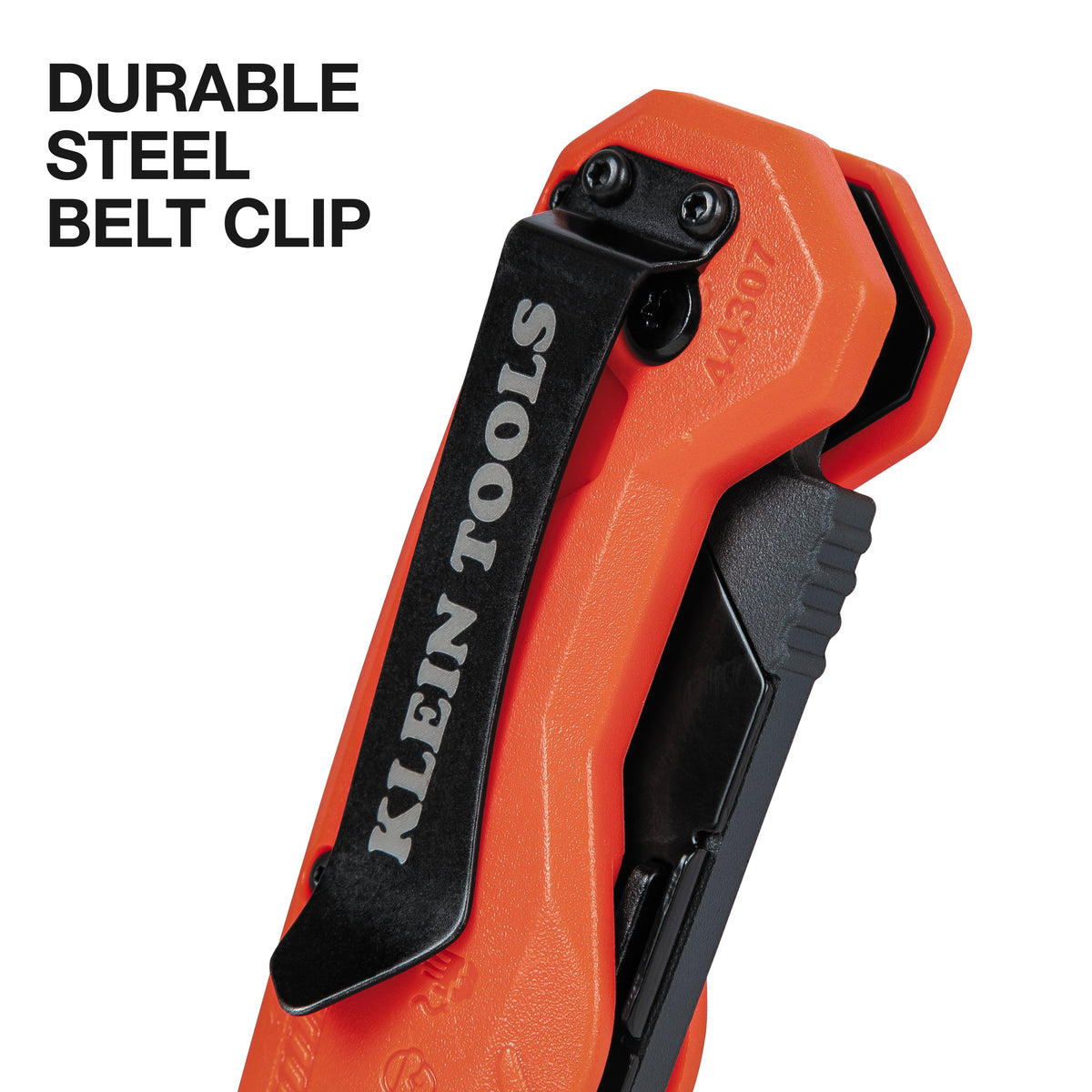 Klein 44307 folding utility knife steel belt clip