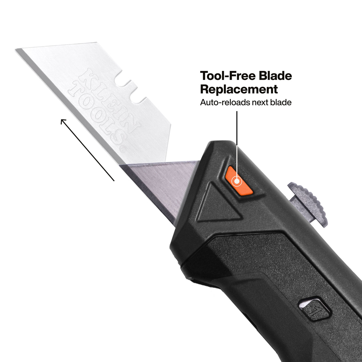 Klein Tools 44308 retractable utility knife slide-action blade control for precise cuts