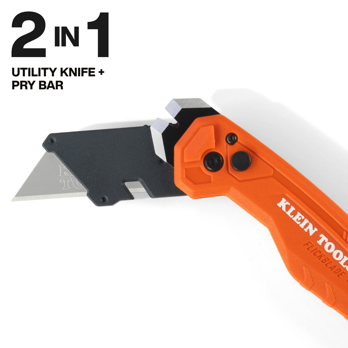 Klein Tools 44309 FLICKBLADE 2-in-1 utility knife and pry bar