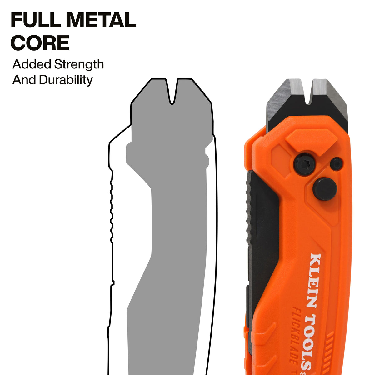 Klein Tools 44309 utility knife reversible belt clip for left or right pocket carry