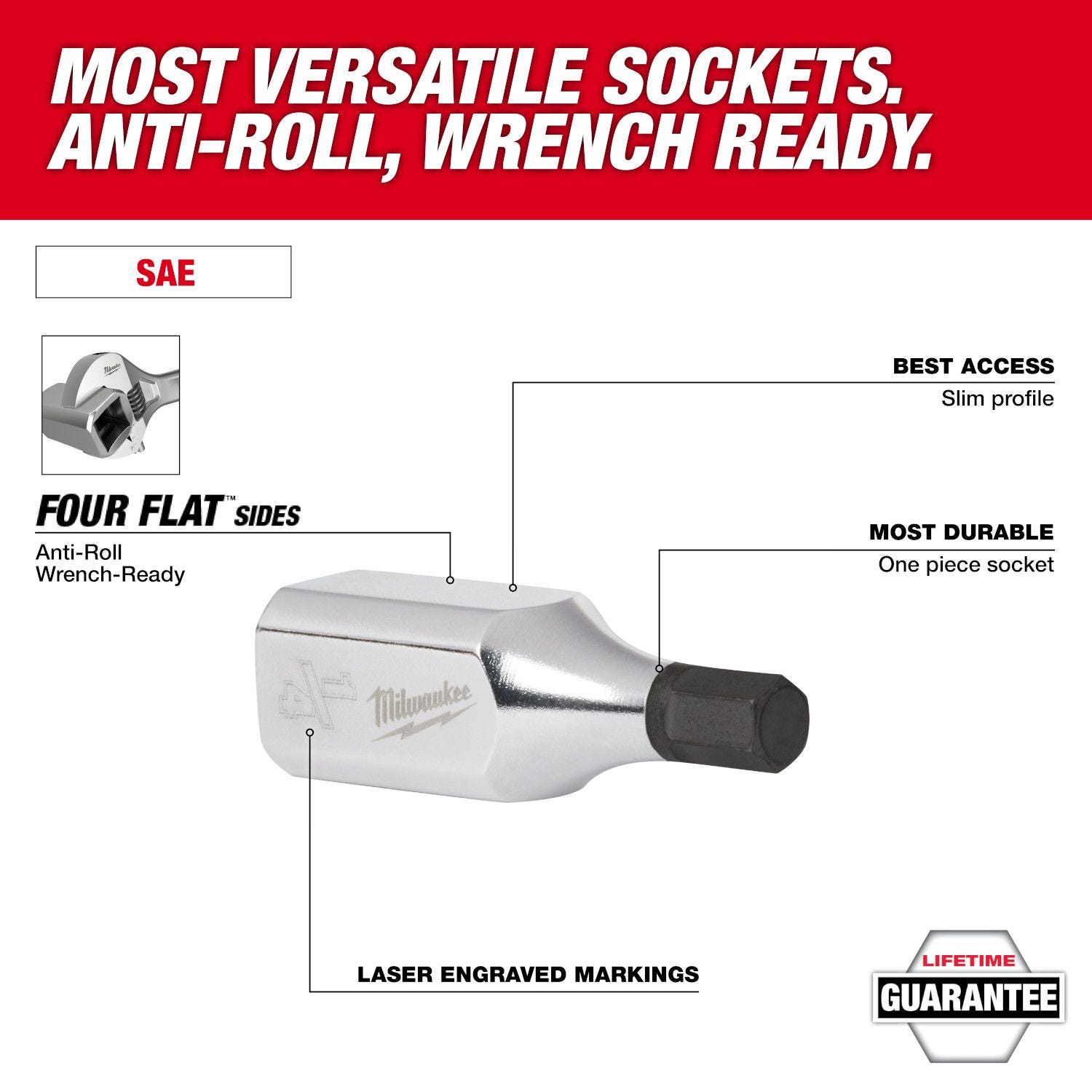 Milwaukee 45-34-1041 3/8" Drive 9/64" Hex Bit Socket