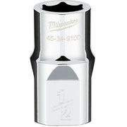 Milwaukee 45-34-9100 1/2" Drive SAE 6-Point Socket with FOUR FLAT Sides