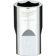 Milwaukee 45-34-9102 1/2" Drive SAE 5/8" 6-Point Socket with FOUR FLAT Sides