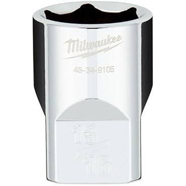 Milwaukee 45-34-9105 1/2" Drive 13/16" SAE 6-Point Socket with FOUR FLAT Sides