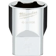 Milwaukee 45-34-9106 1/2" Drive 7/8" SAE 6-Point Socket with FOUR FLAT Sides