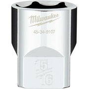 Milwaukee 45-34-9107 1/2" Drive 15/16" SAE 6-Point Socket with FOUR FLAT Sides