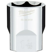 Milwaukee 45-34-9109 1/2" Drive 1-1/16" SAE 6-Point Socket with FOUR FLAT Sides
