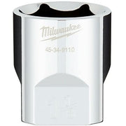 Milwaukee 45-34-9110 1/2" Drive 1-1/8" SAE 6-Point Socket with FOUR FLAT Sides