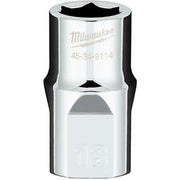 Milwaukee 45-34-9114 1/2" Drive 13mm Metric 6-Point Socket with FOUR FLAT Sides
