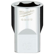 Milwaukee 45-34-9119 1/2" Drive 18mm Metric 6-Point Socket with FOUR FLAT Sides