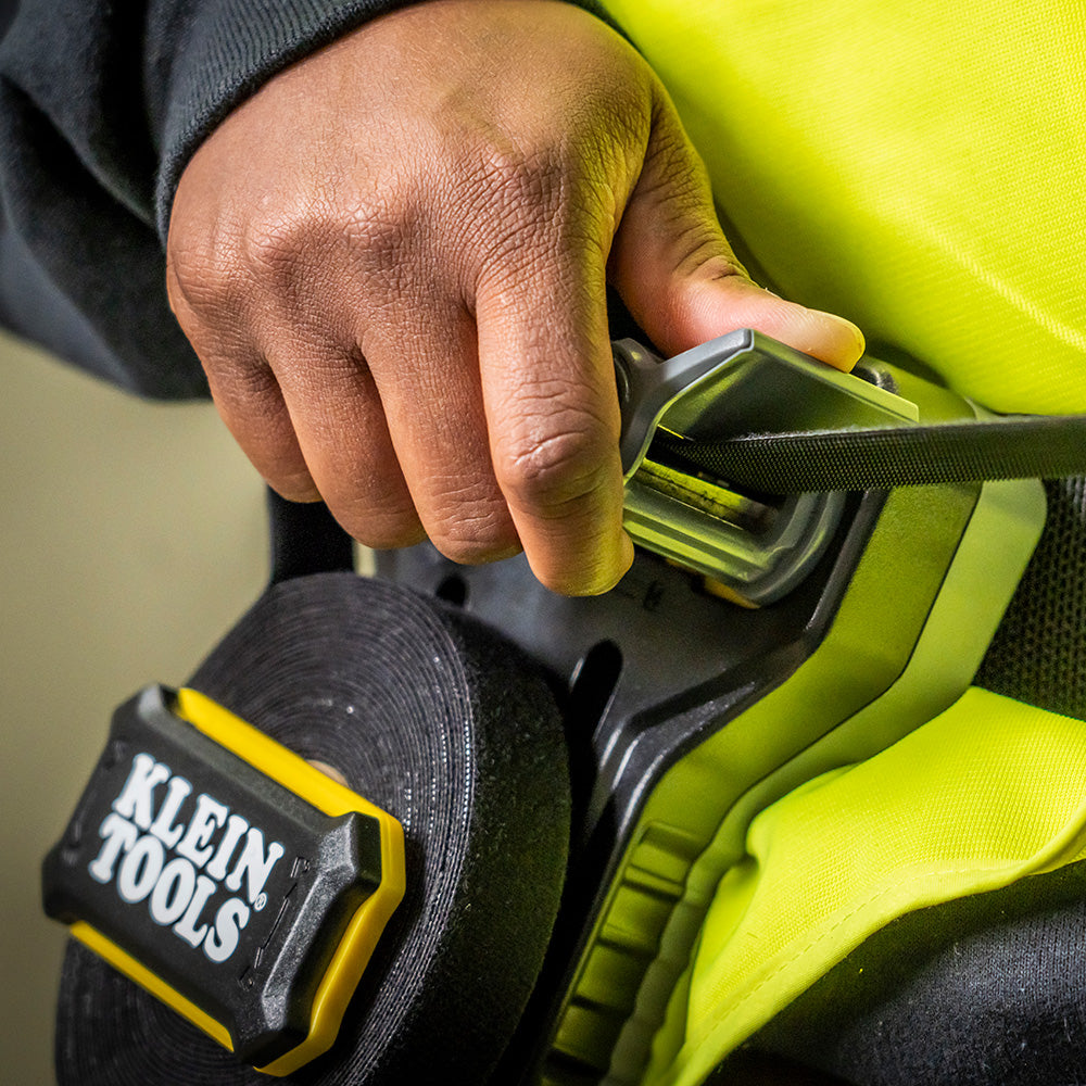 Klein hook and loop tape cable tie wrapped around wiring