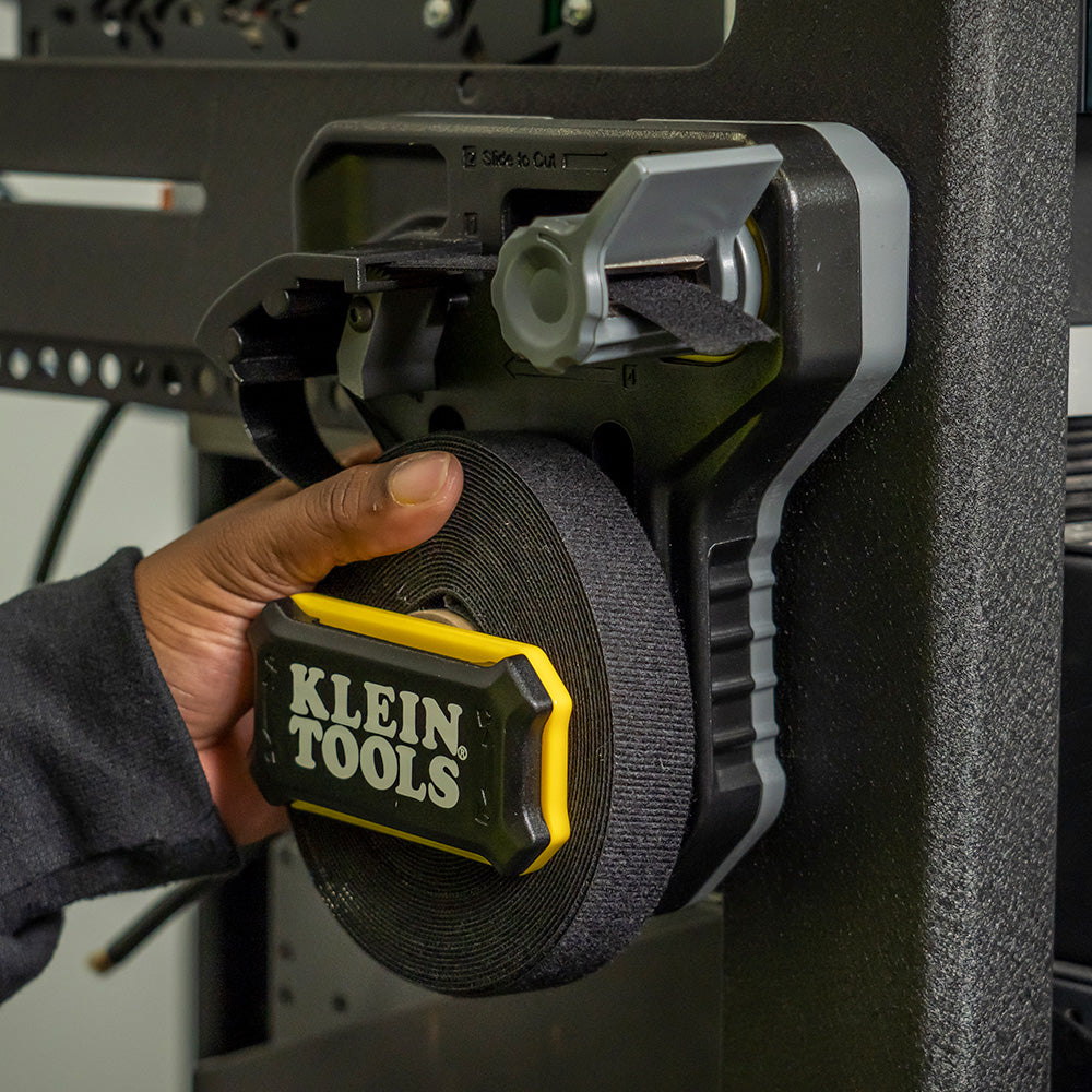 Klein hook and loop tape managing network cable