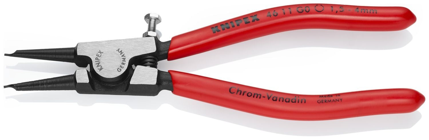 Knipex 46 11 G0 Circlip Pliers for Grip Rings-Adjustable Screw