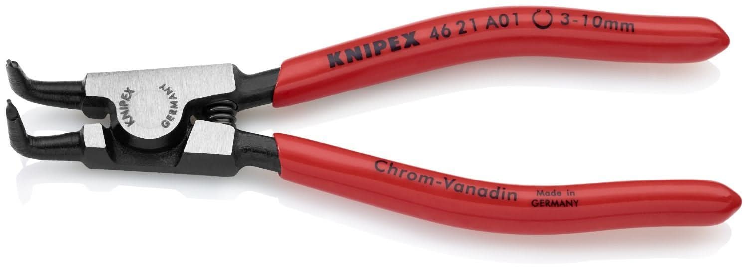 Knipex 46 21 A01 External 90&deg; Angled Snap Ring Pliers-Forged Tips