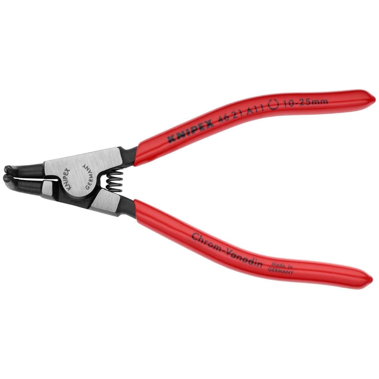 Knipex 46 21 A11 External 90&deg; Angled Snap Ring Pliers-Forged Tips