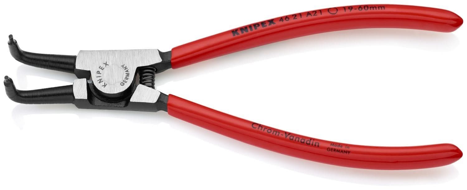 Knipex 46 21 A21 External 90&deg; Angled Snap Ring Pliers-Forged Tips