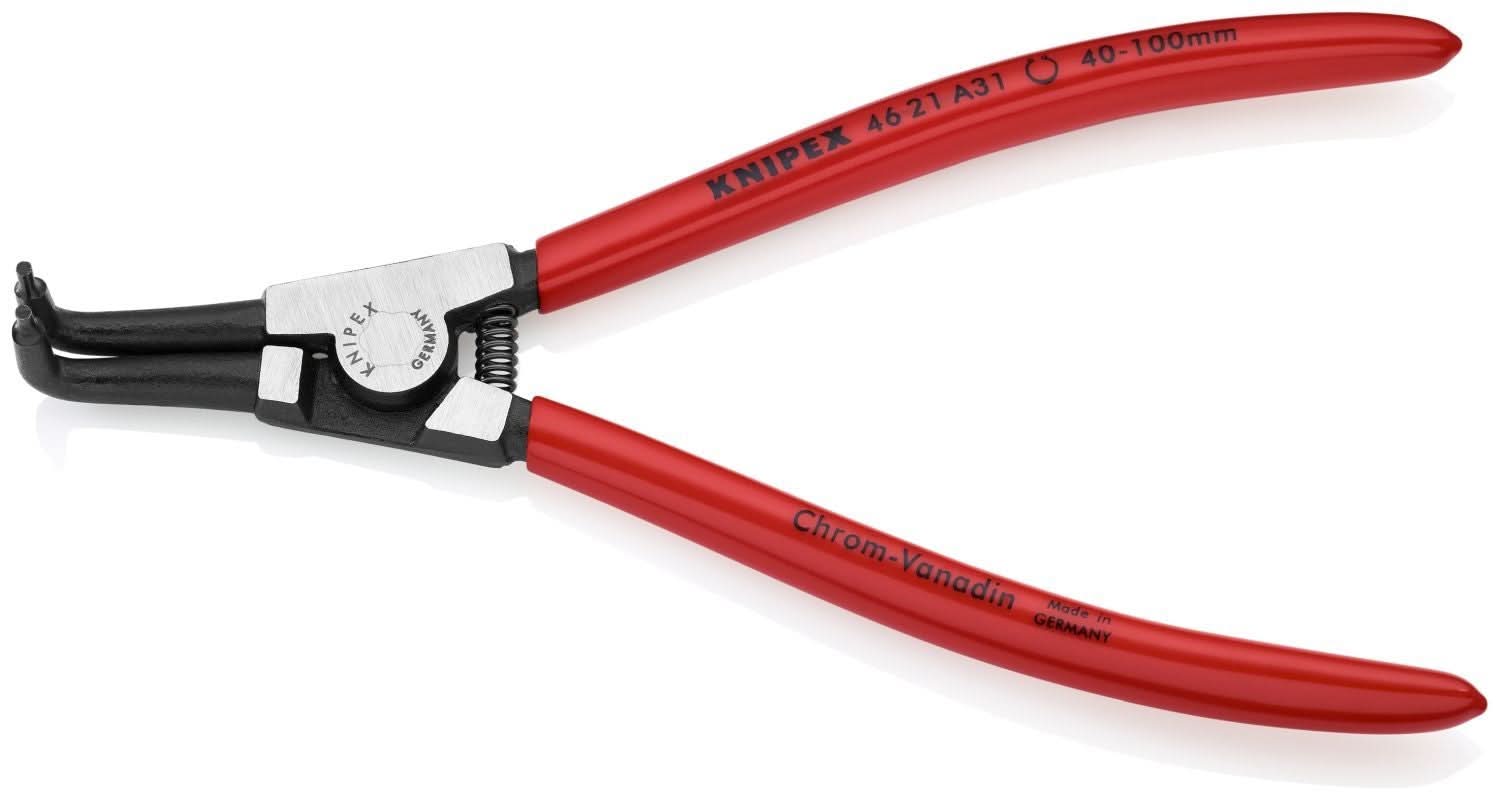 Knipex 46 21 A31 External 90&deg; Angled Snap Ring Pliers-Forged Tips
