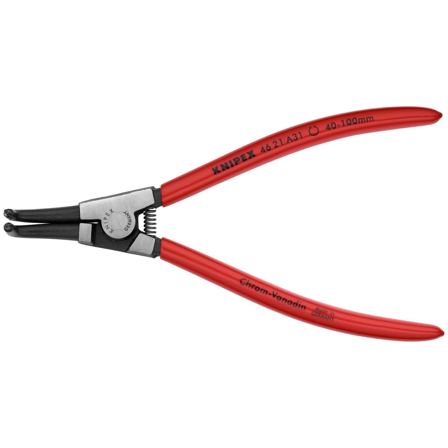 Knipex 46 21 A31 External 90&deg; Angled Snap Ring Pliers-Forged Tips