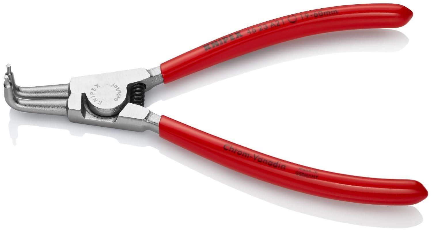 Knipex 46 23 A21 External 90&deg; Angled Snap Ring Pliers-Forged Tips