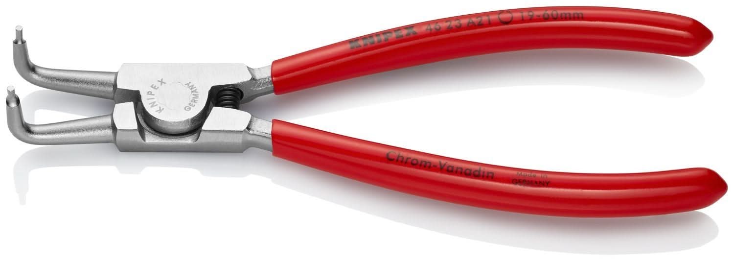 Knipex 46 23 A21 External 90&deg; Angled Snap Ring Pliers-Forged Tips