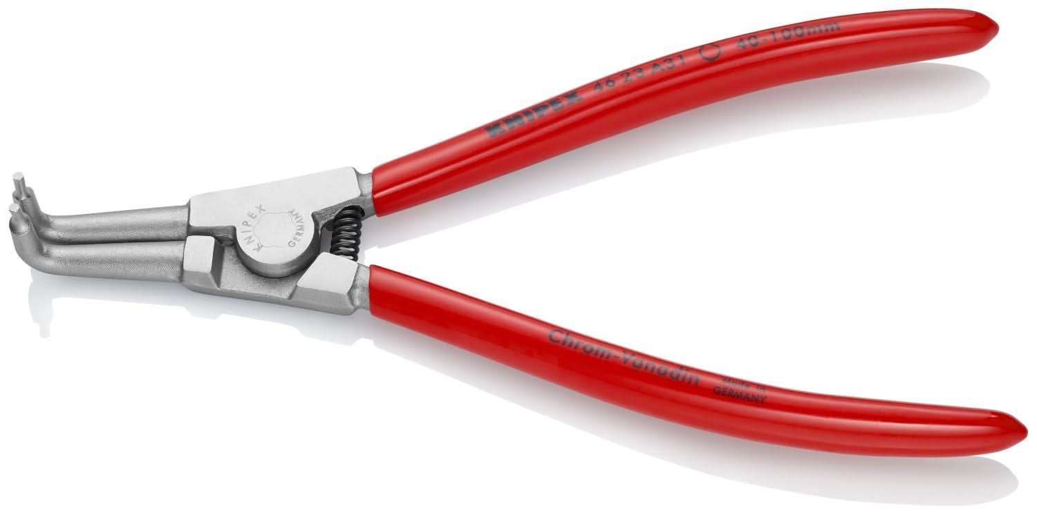 Knipex 46 23 A31 External 90&deg; Angled Snap Ring Pliers-Forged Tips