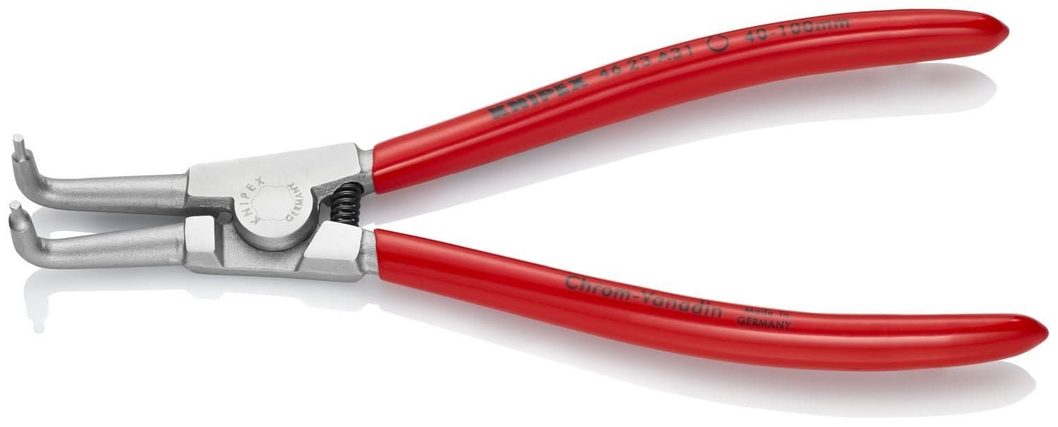 Knipex 46 23 A31 External 90&deg; Angled Snap Ring Pliers-Forged Tips