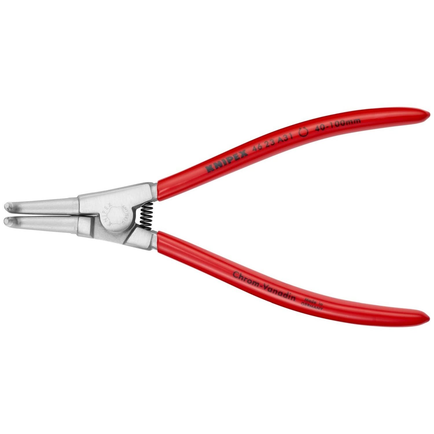 Knipex 46 23 A31 External 90&deg; Angled Snap Ring Pliers-Forged Tips