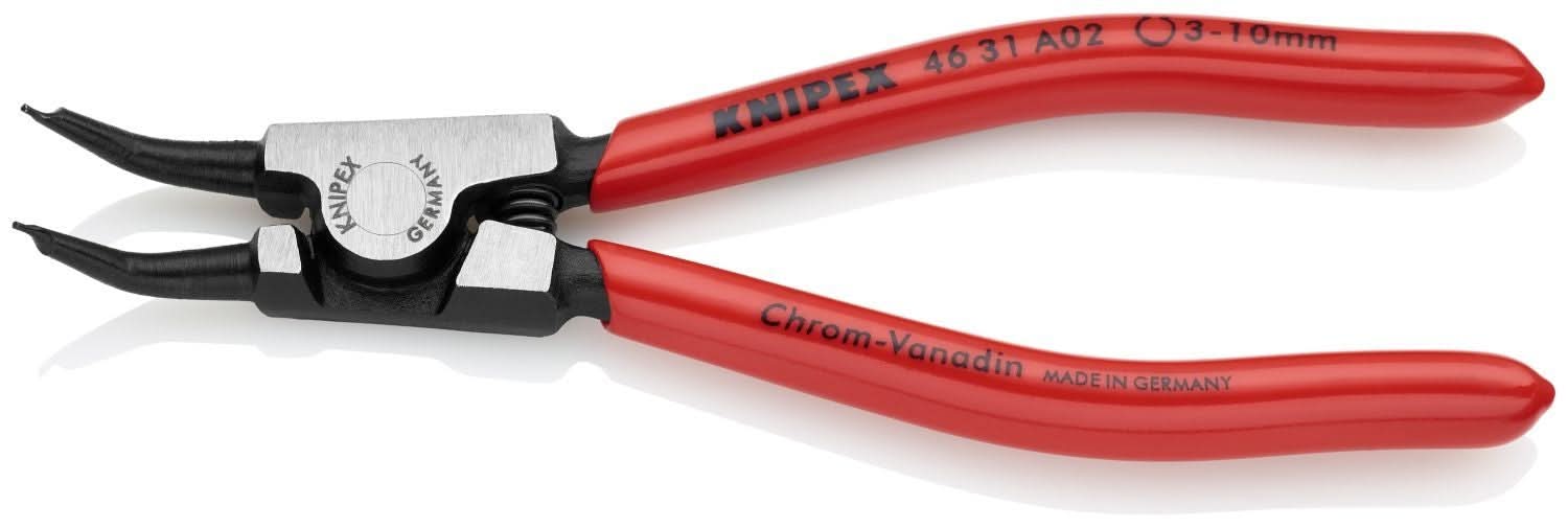 Knipex 46 31 A02 External 45&deg; Angled Snap Ring Pliers-Forged Tips