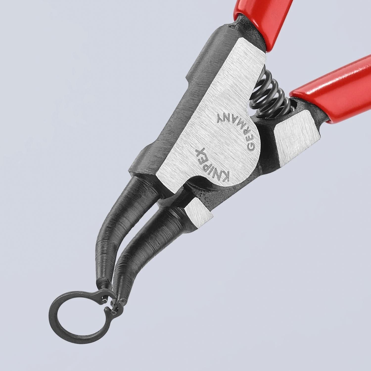 Knipex 46 31 A02 External 45&deg; Angled Snap Ring Pliers-Forged Tips