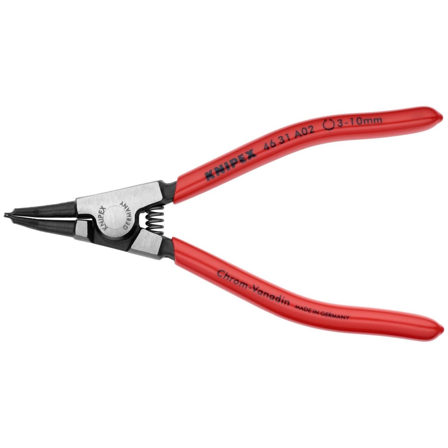 Knipex 46 31 A02 External 45&deg; Angled Snap Ring Pliers-Forged Tips