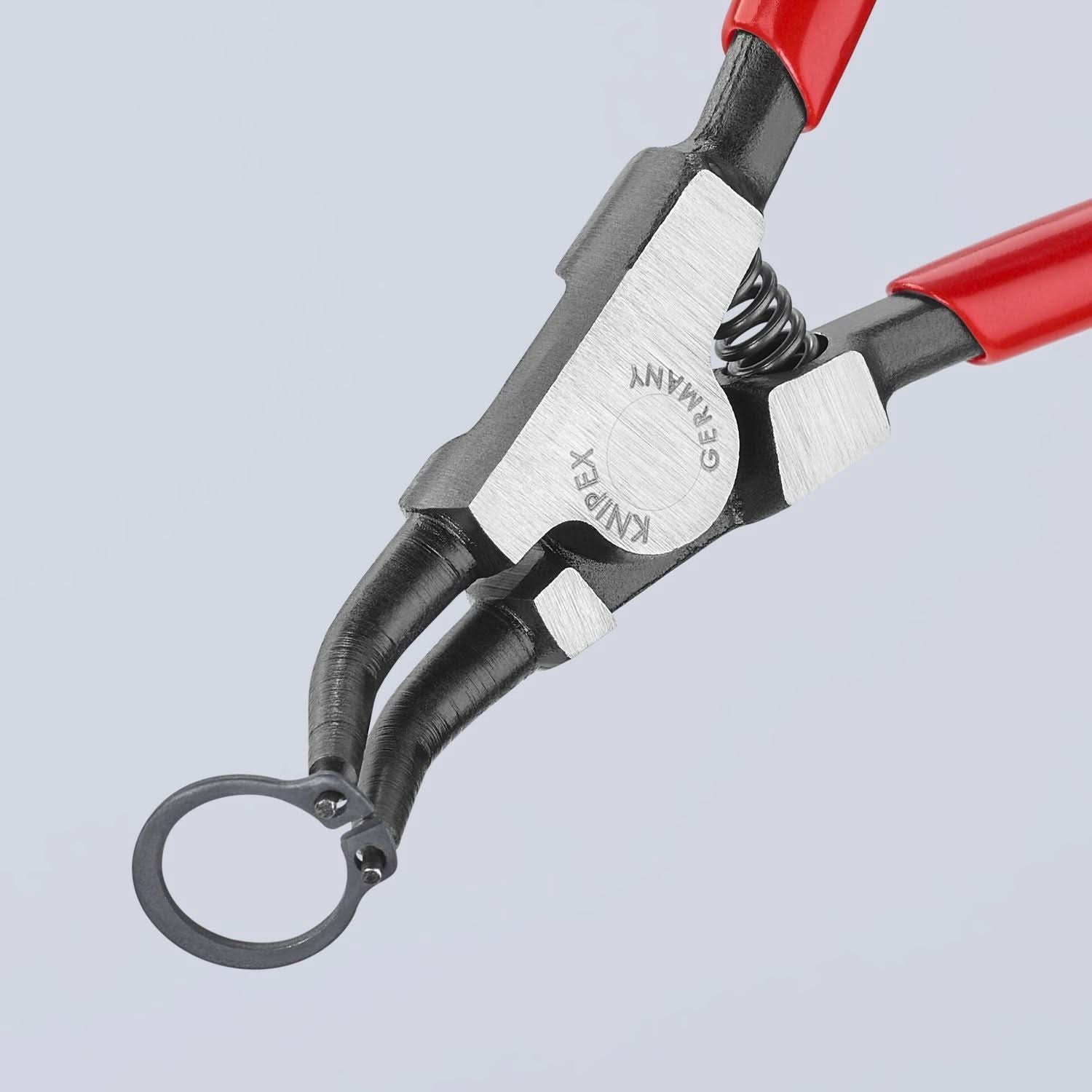 Knipex 46 31 A12 External 45&deg; Angled Snap Ring Pliers-Forged Tips