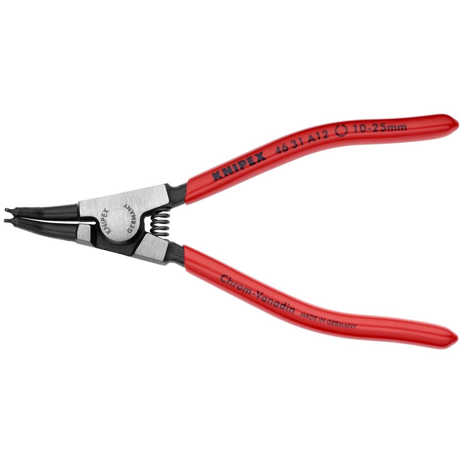 Knipex 46 31 A12 External 45&deg; Angled Snap Ring Pliers-Forged Tips